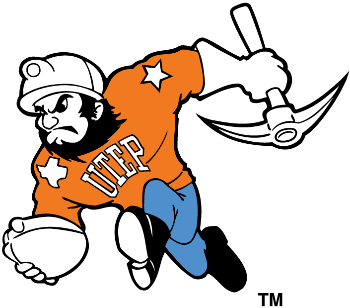UTEP Miners 1992-2003 Mascot Logo t shirts iron on transfers